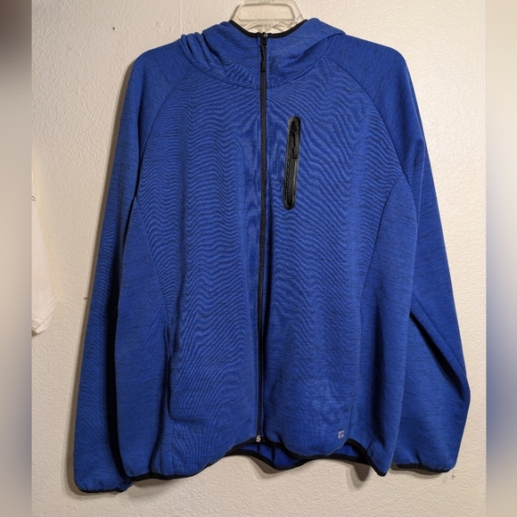 Eddie Bauer Blue Zip-Up Hoodie Size XXL Pre-owned - Picture 1 of 7